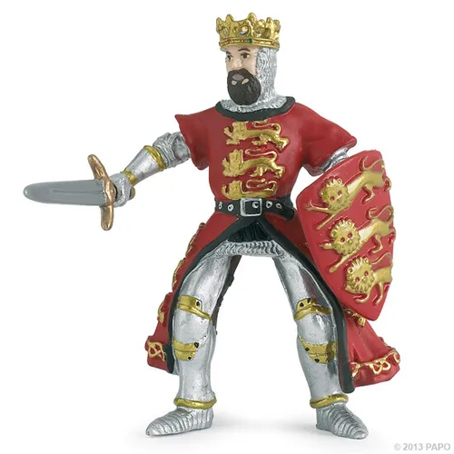 Papo 39338 Richard Löwenherz rot 9 cm Ritter und Burgen