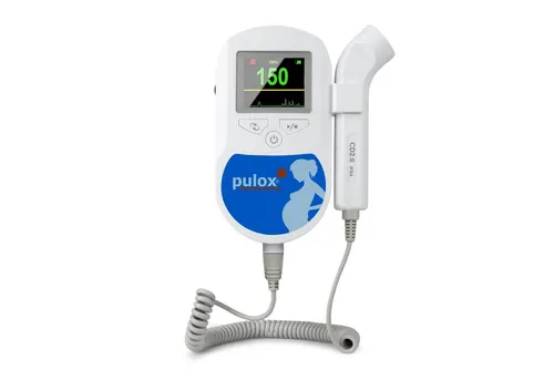 pulox Babyphone Sonotrax C - Ultraschall Fetal-Doppler mit Lautsprecher & TFT-Display - Babyphone mit farbigem TFT-Display und automatischer Abschaltfunktion, ideal für werdende Eltern zur Überwachung des Babys.
