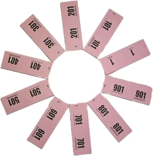 Ameisenkeks® Doppelnummern ROSA Ziffern 1-1000 - 10 Blöcke