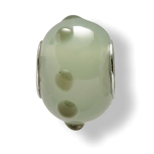 Rafaela Donata Damen Bead echt Silber 925 Sterling Jadegrün Charm Bettelarmband