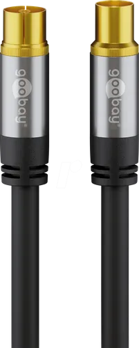 GOOBAY 70378 - Antennenanschlusskabel (IEC) (135 dB typ) 4x geschirmt, 3,0 m