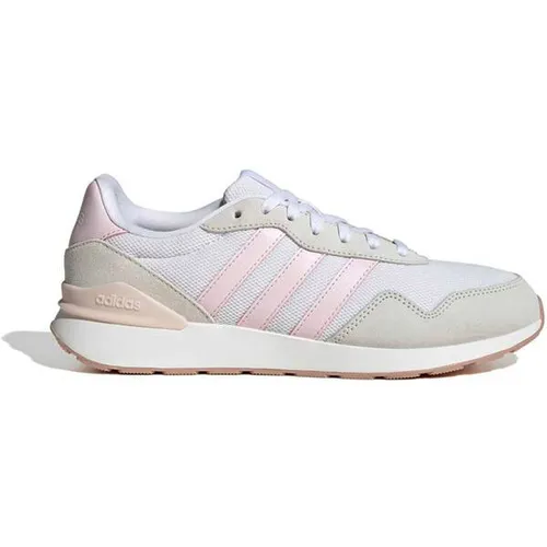 adidas Damen Run 60s 4.0 Shoes - Cloud White/Clear Pink/Wonder Quartz - Damen-Sneaker mit regulärer Passform, Obermaterial aus Textil und Leder für perfekten Tragekomfort und stilvolles Design.