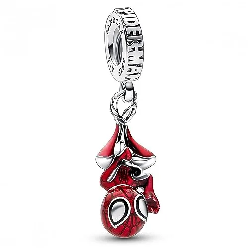 PANDORA Marvel Hängender Spider-Man Charm-Anhänger in rot von Pandora