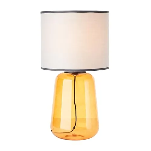 Lightbox gelbe Tischlampe mit Stoff-Schirm in gelb von Lightbox