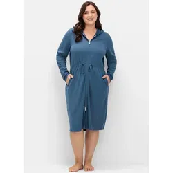 Sheego Damenbademantel mit Reißverschluss von sheego