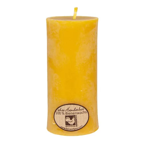 Bienenwachs - Stumpenkerze 45x95mm | KERZENFARM HAHN