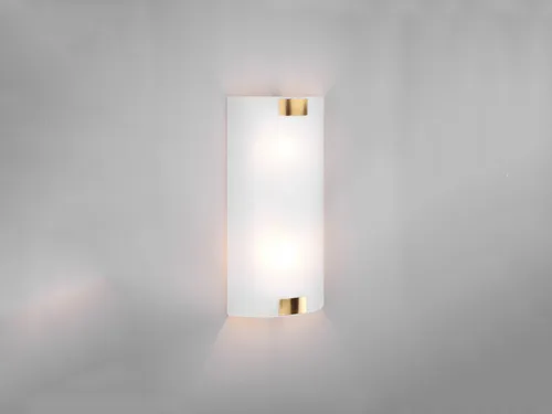 Design LED Wandlampe mit Glas Lampenschirm - Wandleuchte für Treppenhaus und Flur, mit dimmbaren LED Filament Leuchtmitteln für blendfreies, gemütliches Licht und stilvolles Ambiente.