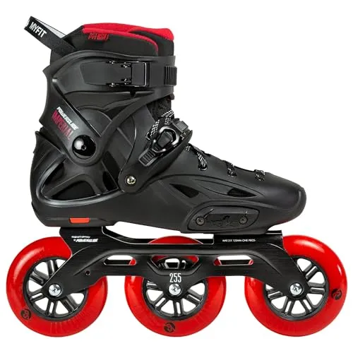Powerslide Inline Skate Imperial Black Red 110, für Urban und Fitness, für Damen und Herren