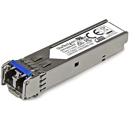 StarTech.com 1000BASE-LX Gigabit SFP Modul - Netzwerk-Switches mit Hot Swap-Funktion, ideal für 1GbE Konnektivität bis 10 km, kompatibel mit MSA Routern und Switches.