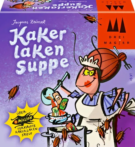 Schmidt Spiele 40843 Kakerlakensuppe - Spannendes Kartenspiel für 2-6 Spieler, ideal für Familien und Kinder ab 6 Jahren, Spieldauer 10-20 Minuten