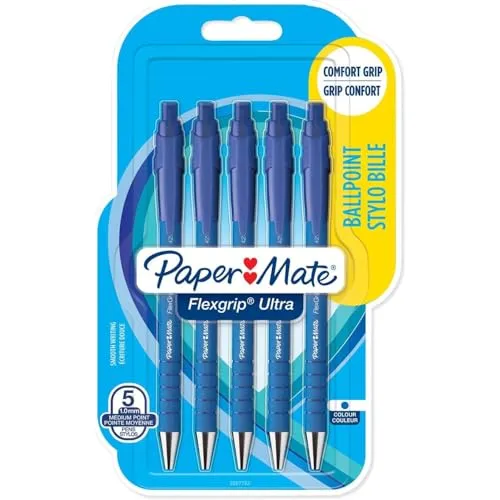 PaperMate Flexgrip Ultra Kugelschreiber 2x 5er Set blau