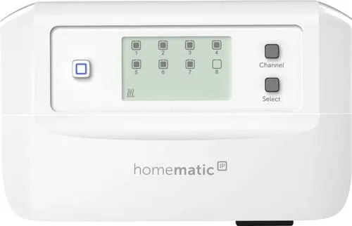 Homematic IP Smart Home Fußbodenheizungscontroller – 8 Kanäle - Fußbodenheizung mit präziser Steuerung von bis zu 8 Heizkreisen, energieeffizient und flexibel montierbar, ideal für modernes Heizen und Kühlen.