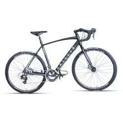 CHILLIZ Rennrad 28 Zoll RDB2.0 schwarz-matt mit 14 Gängen - Das CHILLIZ Rennrad bietet mit seinen hochwertigen WTB Thickslick-Reifen optimale Traktion und geringen Rollwiderstand. Ausgestattet mit SHIMANO Komponenten für präzise Schaltperformance und zwei ZOOM Scheibenbremsen für zuverlässige Bremskraft.