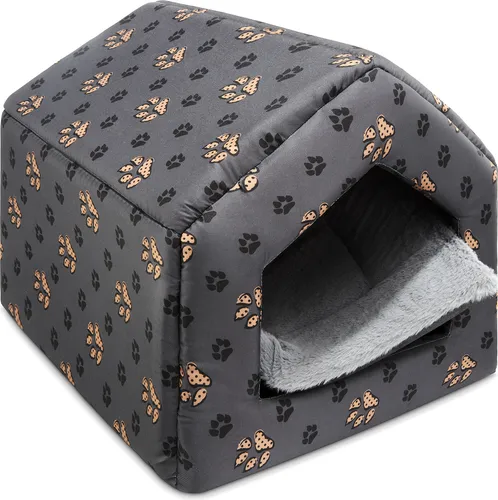 SuperKissen24 Hundebox für Mittlere und Große Hunde und Katzen - Hundebett aus wasserfestem Kattunstoff, mit herausnehmbarem Kissen für höchsten Komfort. Ideal für drinnen, leicht zu reinigen und sorgt für Sicherheit unterwegs.