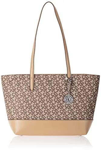 DKNY Bryant Logo Shopper beige/braun von DKNY