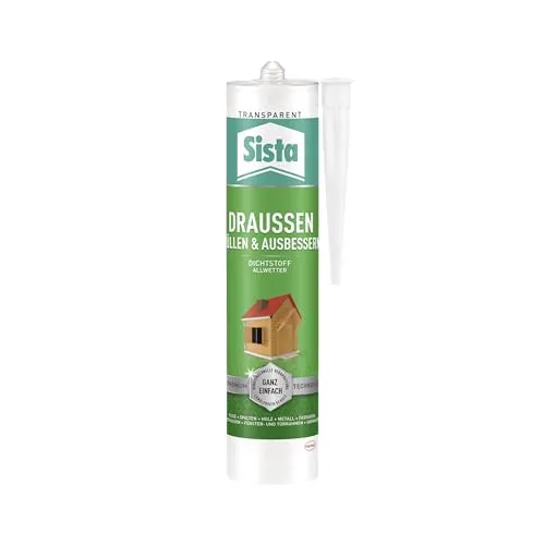 Produktbild SISTA Pattex DRAUSSEN Füllen & Ausbessern, transparente Dichtmasse für den Außenbereich