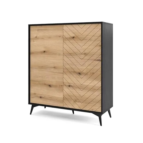 Produktbild Selsey Highboard Boulia, Schwarz