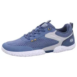 Dockers by Gerli Barfußschuhe Slipper Blau 45 EU - Bequeme Barfußschuhe in Größe 45 EU, ideal für den täglichen Einsatz. Mit rutschfester Gummisohle und atmungsaktivem Innenmaterial aus Textil für angenehmen Tragekomfort.