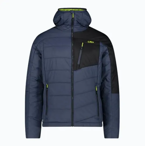 CMP Herrenjacke aus Nylon mit fester Kapuze - Funktionsjacke aus nachhaltig produziertem Material mit wasserabweisender Behandlung und PrimaLoft-Isolation für optimale Wärme und Leichtigkeit.