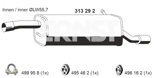 VEGAZ FS-647ERNS Endschalldämpfer