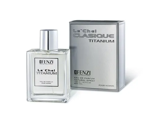 JFenzi Le’Chel CLASIQUE TITANIUM Men Eau de Parfum Herren 100 ml – Holzig Blumiger Duft mit Lavendel, Rosmarin & Zedernholz