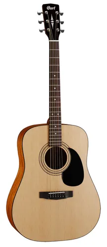 CORT AD810OP2 Dreadnought Elektro-Akustik Gitarre - Akustische Gitarre mit Dreadnought-Form, ideal für kraftvollen Klang und vielseitige Spielmöglichkeiten.