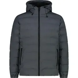 CMP Herren Hoodie Jacke 3XL grau - Wasserdichte Funktionsjacke mit atmungsaktiver Membran und warmer Flock-Wattierung - perfekt für Alltag und Outdoor-Aktivitäten.