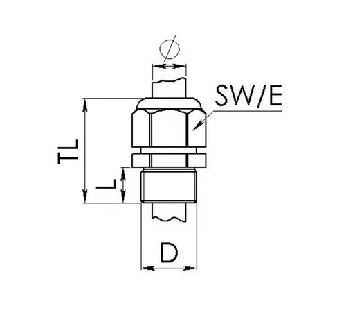 Wiska 10109669 Kabelverschraubung M75 – Schlagfest und Zugentlastung - Kabelverschraubung aus Messing für Innen- und Außenbereich. Optimale Abdichtung und Zugentlastung durch WISKA Lamellensystem. Hohe Beständigkeit gegen Wasser, Ozon, UV-Strahlung und Chemikalien.