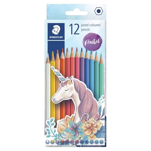 STAEDTLER 175 C12 Y Holzfreie Buntstifte, Pastellfarben, 12 Stück