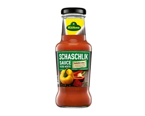Kühne Saucen, Kühne Schaschlik Sauce schmackhafte und herzhafte Würze 250ml
