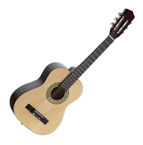 Classic Cantabile Acoustic Series AS-851 - 1/2 Klassikgitarre für Einsteiger, ideal für Kinder von 5-9 Jahren mit Lindenholz Korpus und Nylon-Saiten