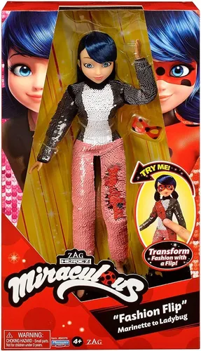 Box Gebrochen Figur Beweglich 25cm Fashion Flip, Marinette A Ladybug Wundersame