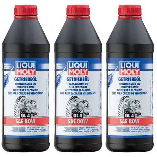 3x 1 Liter Liqui Moly 1020 Getriebeöl 80W GL4 Mercedes 235.1