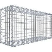 Gabiona Gabionenkorb 50 cm x 100 cm x 30 cm - Hochwertiger Drahtkorb mit Korrosionsschutz - Einfassungen, Stufen & Mauersysteme – Robuster Gabionenkorb mit verzinktem Draht für hohe Langlebigkeit. Ideal für kreative Gartengestaltung und einfache Montage.