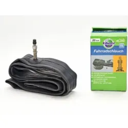 Fahrradschlauch 20 Zoll – Robuster Fahrradschlauch 1.75 bis 2.125 für sichere Touren, Schwarz, 1 Stück - Schwarz