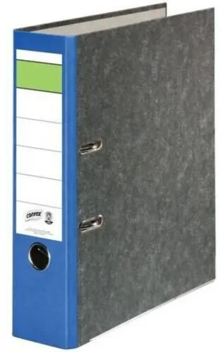 Herlitz Ordner A4 Rückenbreite 8 cm Wolkenmarmor blau Convex