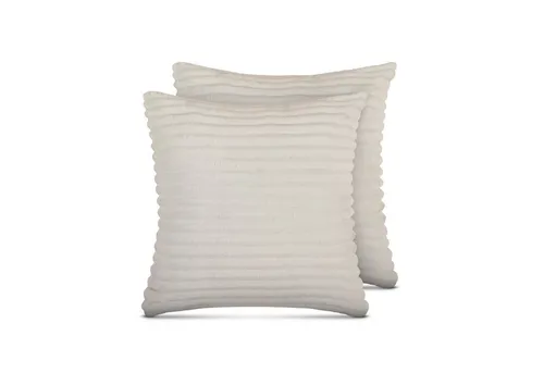 Bestlivings Dekokissen Cord-Optik (2er Pack), Sofakissen kuscheliger Bezug mit Reißverschluss - Kissen, Dekokissen