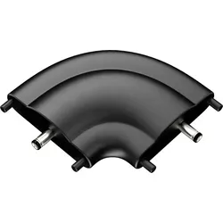 ledscom.de 90° Verbinder für unsere flachen SIRIS 24V Unterbau-Leuchten, schwarz