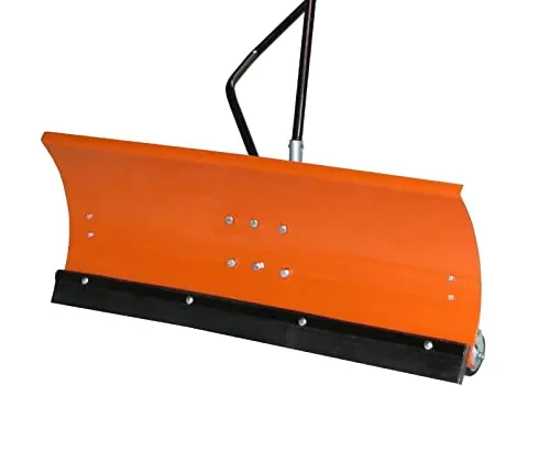 Premium Schneeschild für Rasentraktor 120 x 40 cm, Orange