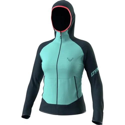 Dynafit W Transalper Light Polartec Hoody Colorblock-Blau von DYNAFIT