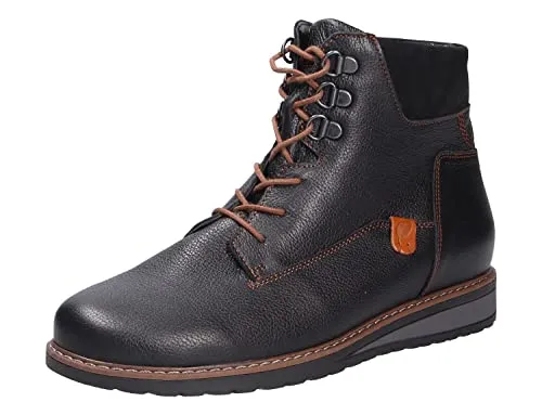 Waldläufer Havida Bootie - Bequeme Schnürstiefel aus Glattleder - Wanderschuhe mit wärmendem Innenfutter und besonderer Schnellschnürung für optimalen Laufkomfort und stylisches Design.