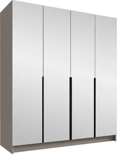 MIRJAN24 Kleiderschrank Santi III, Modern mit Spiegel in beige von Mirjan24