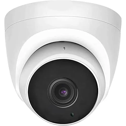 WiTi 5Megapixel HD POE IP Kamera Kuppel aus Metall für drinnen draußen, Weiter Winkel 2,8mm Objektiv Ethernet Sicherheitskameras, Kabelgebundenes Mikrofon-Überwachungssystem automatische Nachtsicht
