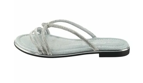 Buffalo Kira Mss Glam Sandalette Blau Silber von Buffalo