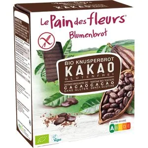 Le-Pain-des-Fleurs Knusperbrot Blumenbrot Kakao, Bio, glutenfrei, 160 g, je 80 g, 2 Pack