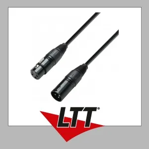 Adam Hall Cables K3 DMF 0050 DMX Kabel XLR male auf XLR female 0,5 m