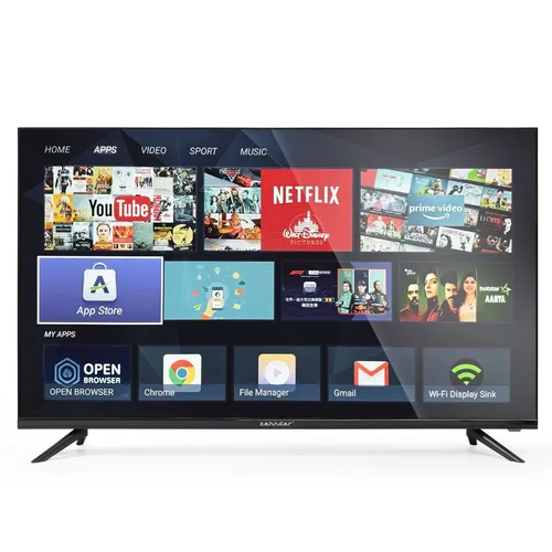 ZEHNDER TV-431 FHD SMART TV 43 Zoll - 43 Zoll FHD LED Fernseher mit schmalem Rahmen, Android 11 und Triple Tuner für vielseitigen TV-Genuss und Zugriff auf über 300.000 Filme und Serien.