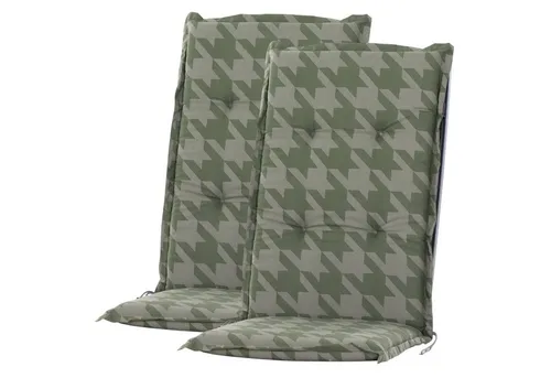 BURI Hochlehnerauflage Auflage Hochlehner Niederlehner für Gartenstühle Sesselauflagen, (2 St)