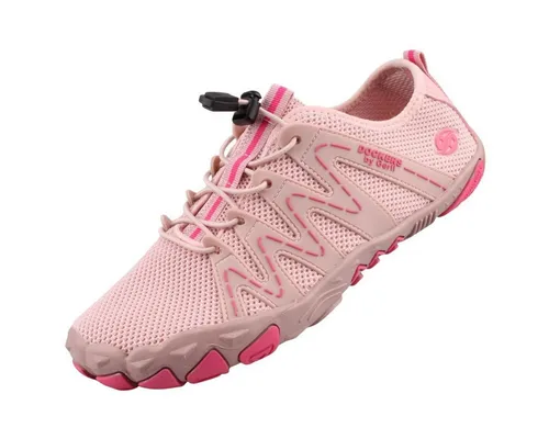 Dockers by Gerli Damen Low-Top Sneaker - Damen-Sneaker mit stylischem rosa Design, ideal für Freizeit und Sport, bietet hohen Tragekomfort dank atmungsaktiven Materialien.