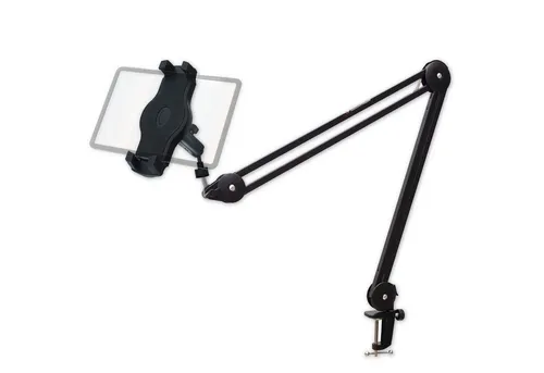 keepdrum Mikrofonständer MS138 mit Smartphone-Tablet-Halter - Flexibles Gelenkarm-Stativ für Mikrofone und Smartphones, robust aus Metall, 360° schwenkbar, ideal für Heimstudio und professionelle Anwendungen. Schnelle Montage mit Tischklemme für optimale Positionierung.